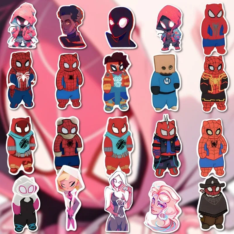 50pcs Spider-Man Parallel Universe Miles Gwen Peripheral Personality Creative Room Decoration Waterproof Sticker Holiday Gift