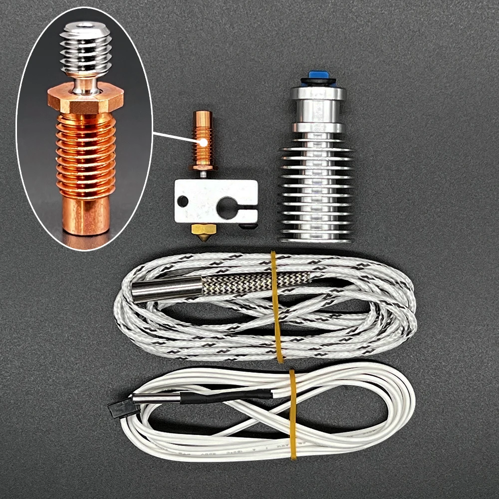 Zestaw E3D V6 Hotend Akcesoria do drukarek 3D 320 ℃   Części do zdalnej wytłaczarki wysokotemperaturowej Voron 2.4 J-head 12V 24V 1.75/0.4MM