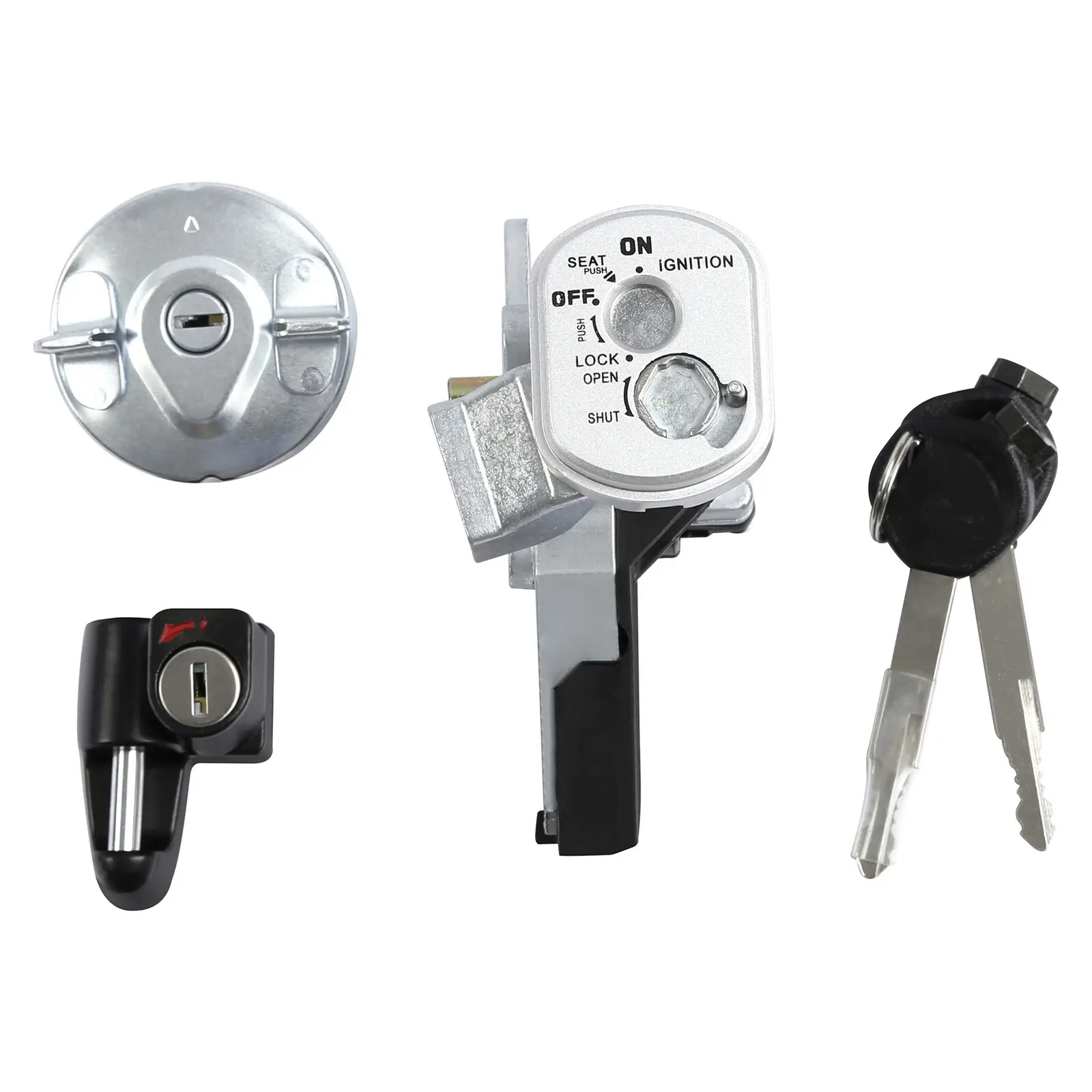 

Motorcycle Ignition Switch Lock Key Kit For Honda NPS50 Ruckus 2003-2005 NPS50 Ruckus 50 2006-2019 18 17 16 15 14