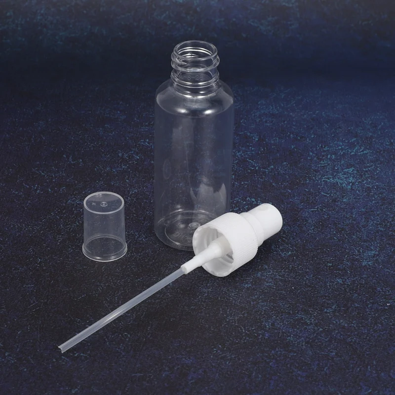 핫! 투명 빈 스프레이 병, 플라스틱 미니 리필 용기, 빈 화장품 용기, 50ml, 30 개