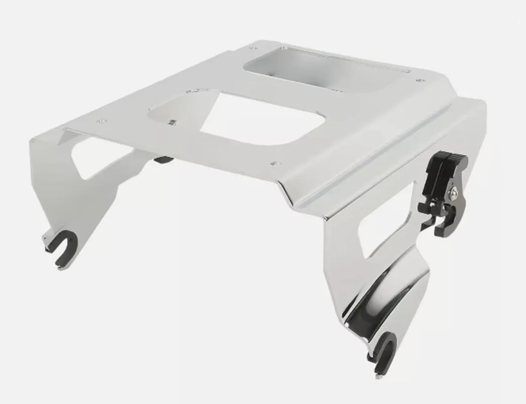 YUNTANMT  Quick Detach Solo Mount Rack Fit For Harley Tour Pak Road Glide 09-13 (Black and Chrome)