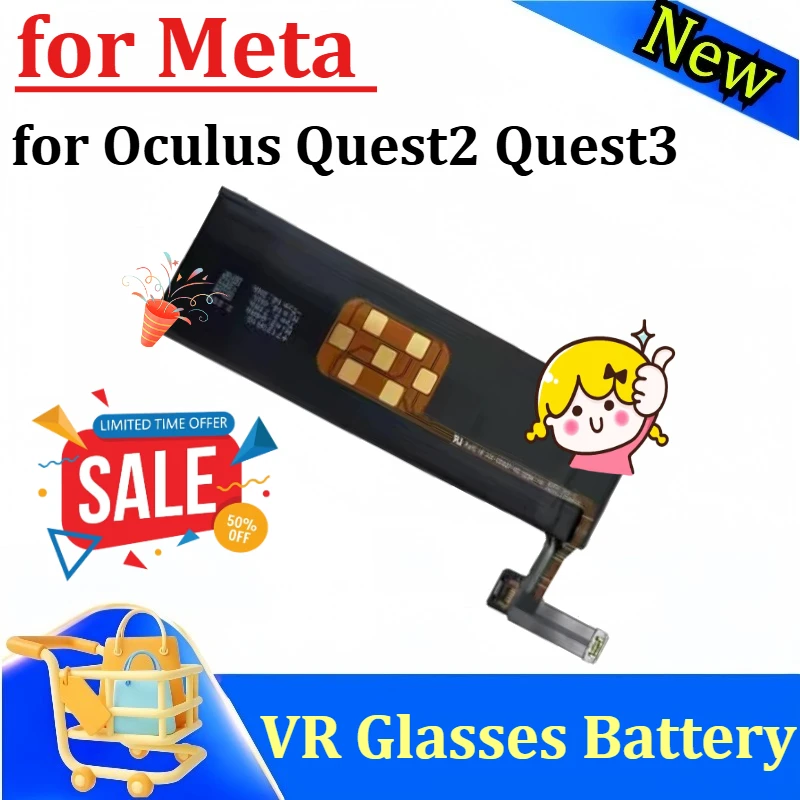 

New for Meta Oculus Quest2 Quest3 VR Glasses Battery 890-02297-B 345-00550-A