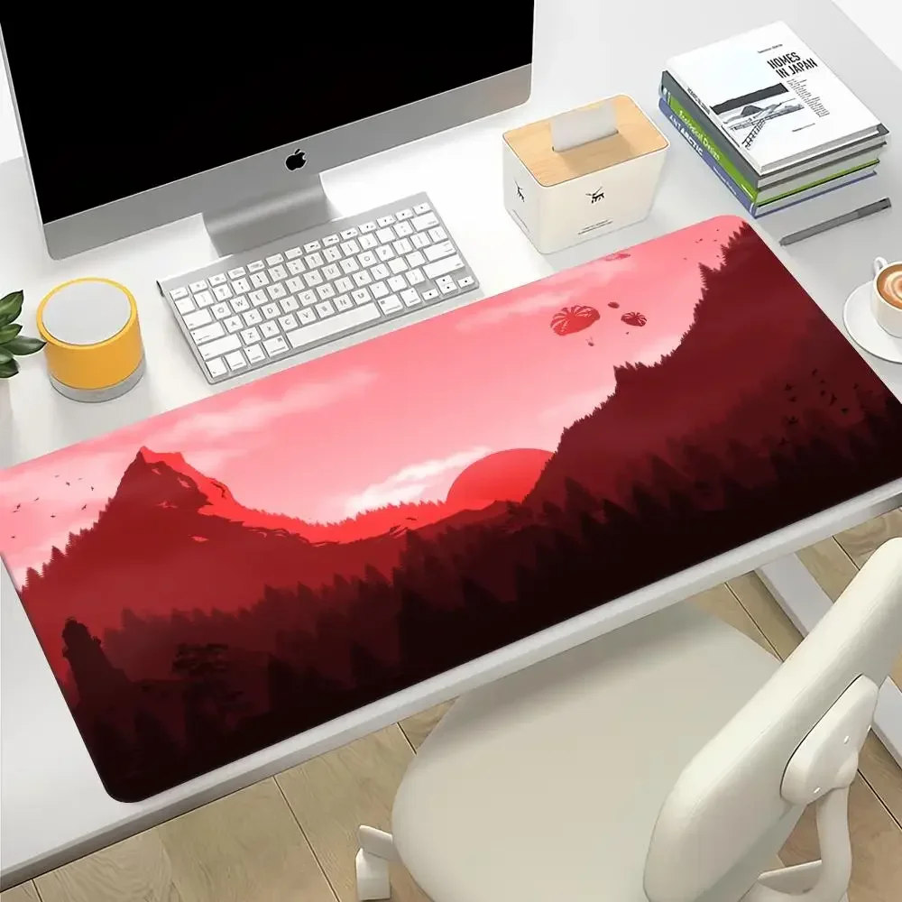 HD Print Landscape Mouse Pad Mountain Sunset Cartoon XXL 900x400 Extended Mat Pc Computer Non-slip Office Carpet Anime Playmat