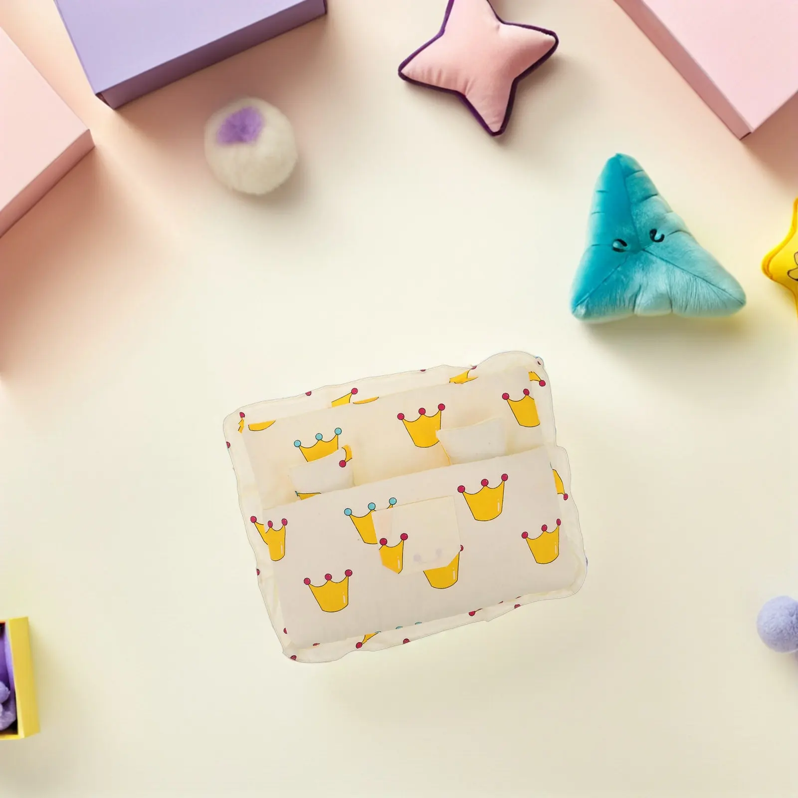 

Набор из 1 предмета: хлопковый плюшевый спальный мешок-подушка с двусторонним принтом, 9,8 дюйма, мягкие принадлежности для сна, для ролевых игр