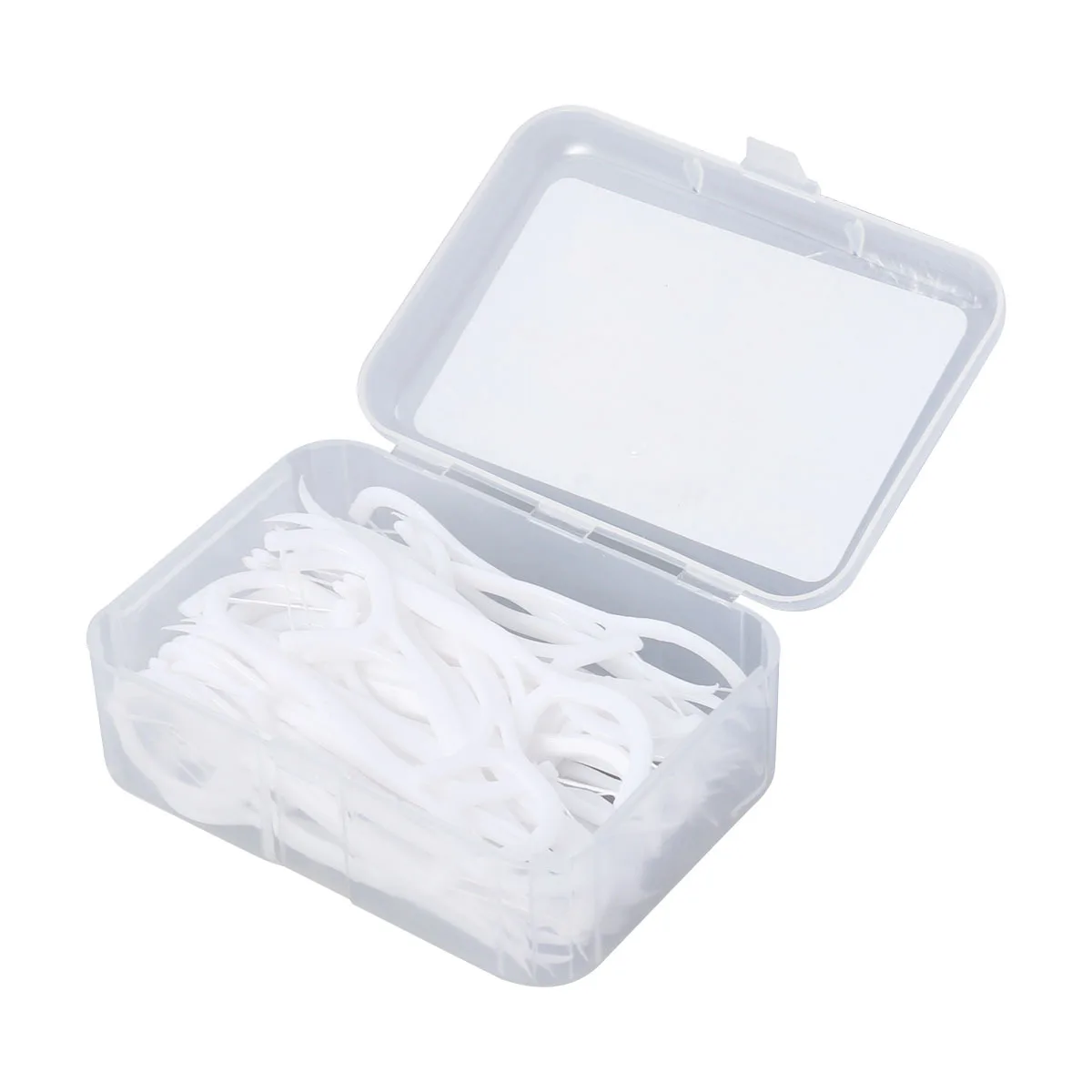 

50pcs Dental Floss Picks Ultra Thin Silky Wire Comfort Grip Non-Slip Handle Deep Clean Between Teeth Fresh Breath Plaque Removal