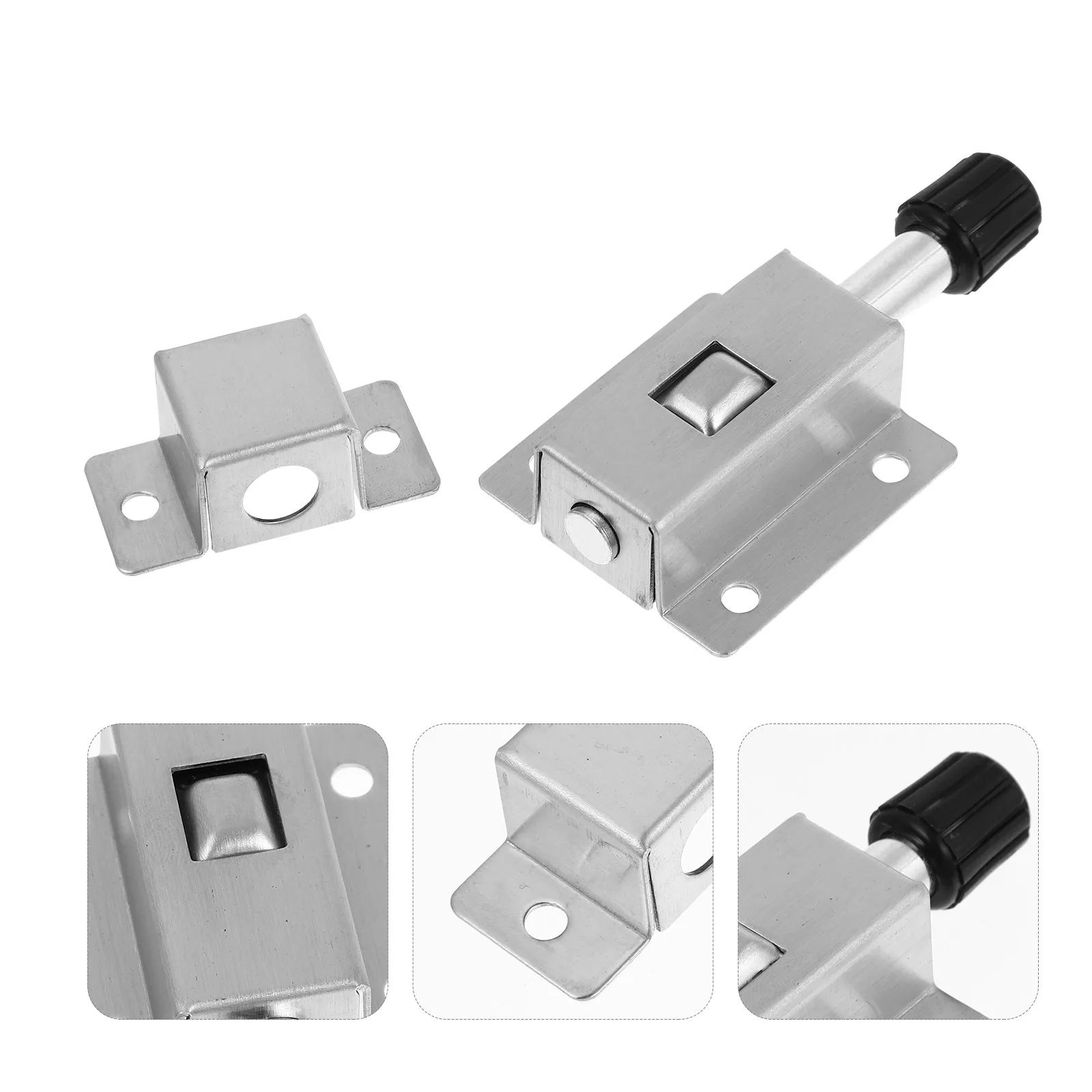 

8Pcs Stainless Steel Double-Ended Door Bolt Durable Spring Latch Lock for Sliding Window Gate Safety Lock Door Window Latch