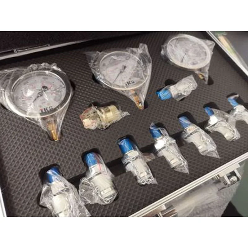 Profesjonalny zestaw narzędzi do pomiaru ciśnienia hydraulicznego koparek, narzędzia do pomiaru hydraulicznego do pras hydraulicznych i maszyn.