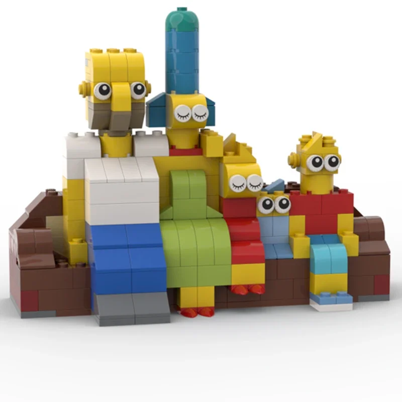 

270 деталей MOC: Сатирический анимированный ситком из классических строительных блоков – идеальный подарок на Рождество, домашний развлекатель, DIY-проект для всей семьи