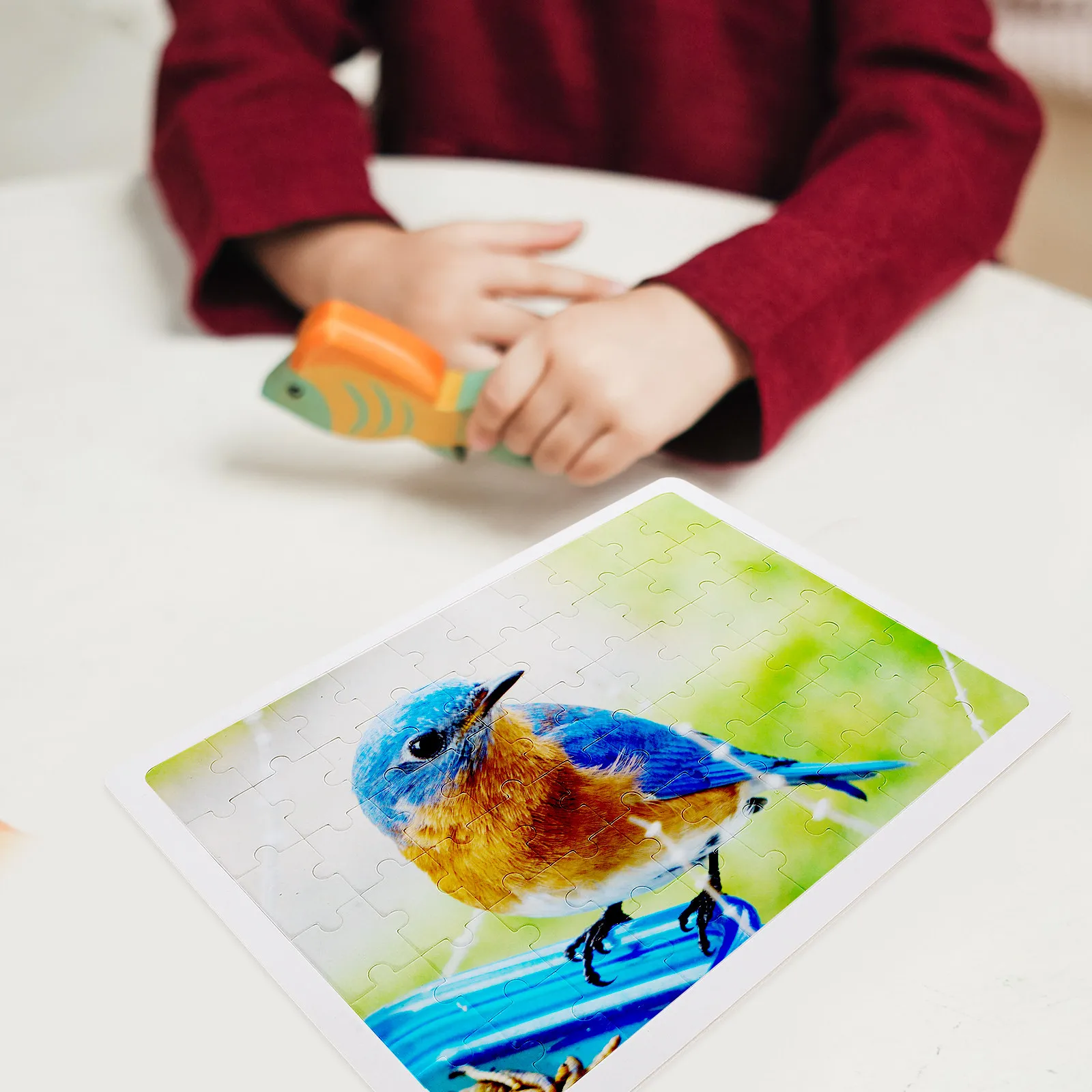 

DIY Rectangle Heat Transfer Wooden Puzzle Sublimation Thermal Transfer Blank Puzzle Piece Creative Gift for Family Party