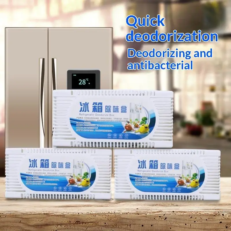 5Pcs Non-Toxic Activated Carbon Fridge Deodorizer Box Odor Absorber Moisture Proof for Home Kitchen Use