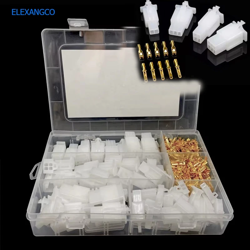 2.8 Plug Kit Connecting Car Motorcycle Electric Vehicle Terminal kit Electrical 2 3 4 6 9 Male and Female Spring Connectors