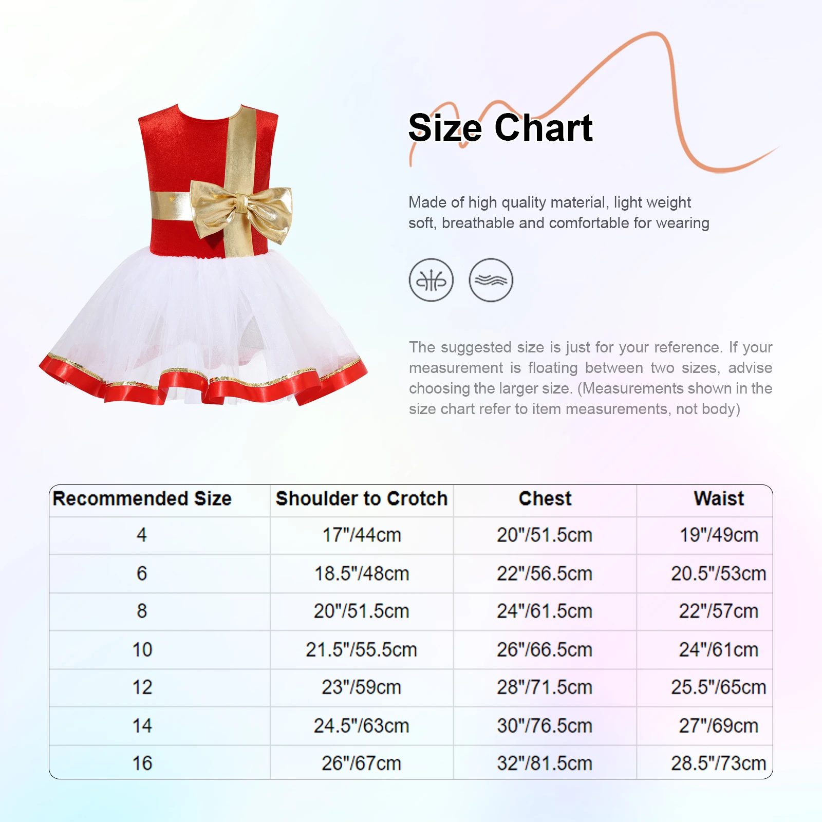 Kids Girls Christmas Dance Dress Santa Claus Costume Velvet Sleeveless Ballet Tutu Dress Leotard Figure Ice Skating Dress