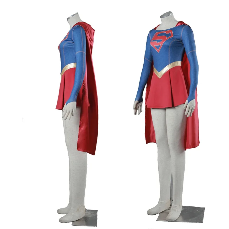 

qq38Athemis Movie Supergirl Косплей Костюм на заказ Плащ Платье Высокое Качество Для Детей Девушка Плюс Размер