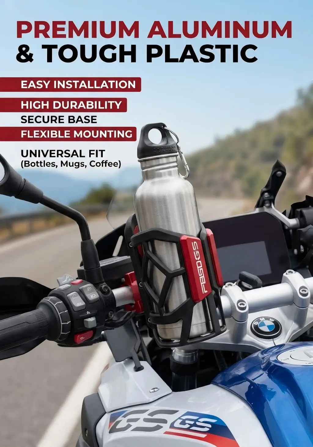 

Для BMW F850 GS F 850GS F-850GS F850-GS ADVENTURE 2018 2019 2020 Универсальный высококачественный держатель для напитков/воды для мотоцикла