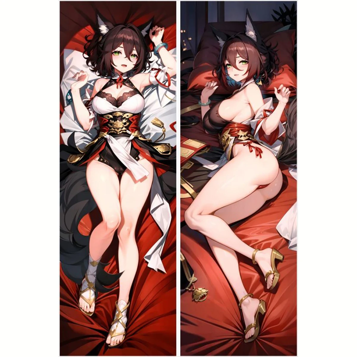 

Dakimakura 2WAY Hugging Body Pillow Case Gift Anime Sexy Pillow Case Honkai: Star Rail Tingyun Otaku Cushion Cover