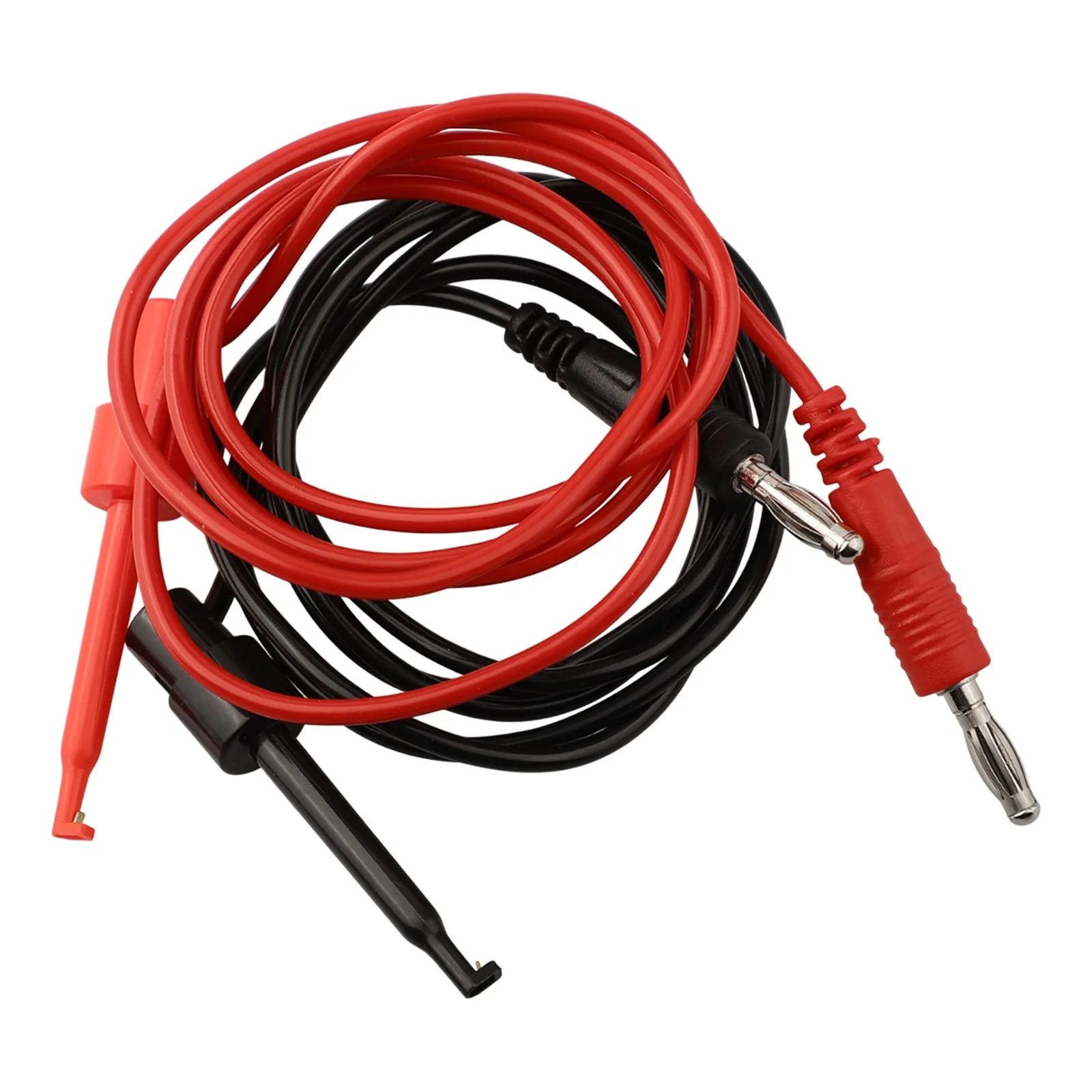 Reliable Connection Solutions Dual Banana Connectors to Test Hook Clips for Efficient For Multimeter Testing Up to 500V/5A