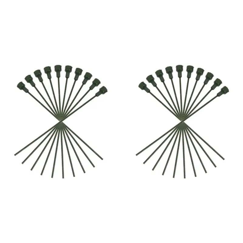 

Набор из 20 пластиковых удлинителей для цветочных стеблей, зеленые, для комнатных растений и цветов в горшках