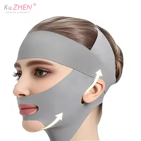 Breathable V Shaped Mask Strap Double-Chin Reducer Face Slimming Bandage Face Lifting Belt Double Deck Tightener Slim Strap