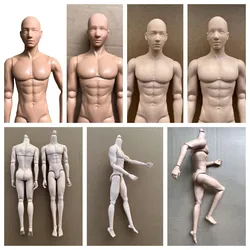 MENGF Male Doll Body Beige Color Male Figures Multi-Joints Movable Doll Body Toy Heads Collection Doll Toy Parts