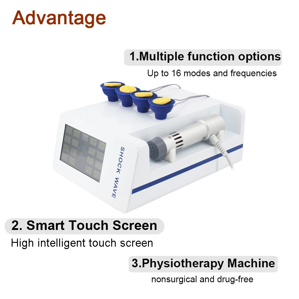 300MJ Shockwave Therapy Machine For ED Treatment Fatigue Relax Electrical Muscle Stimulation Relieve Pain Home Use Massager