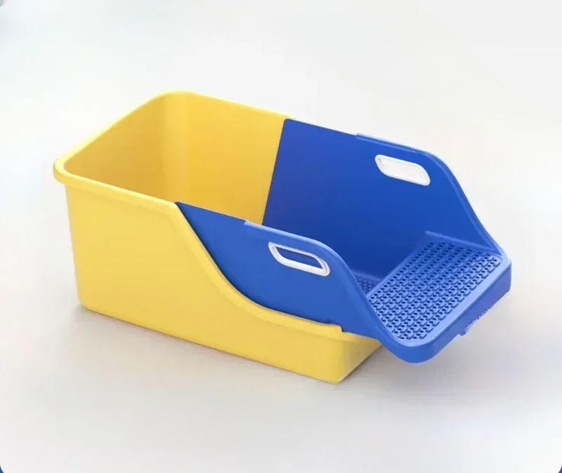 Top - Notch Toilet Cat Litter Box Semi-closed Extra Large Size To Prevent Splashing Outside Automatic Litter Box Cat Supplies