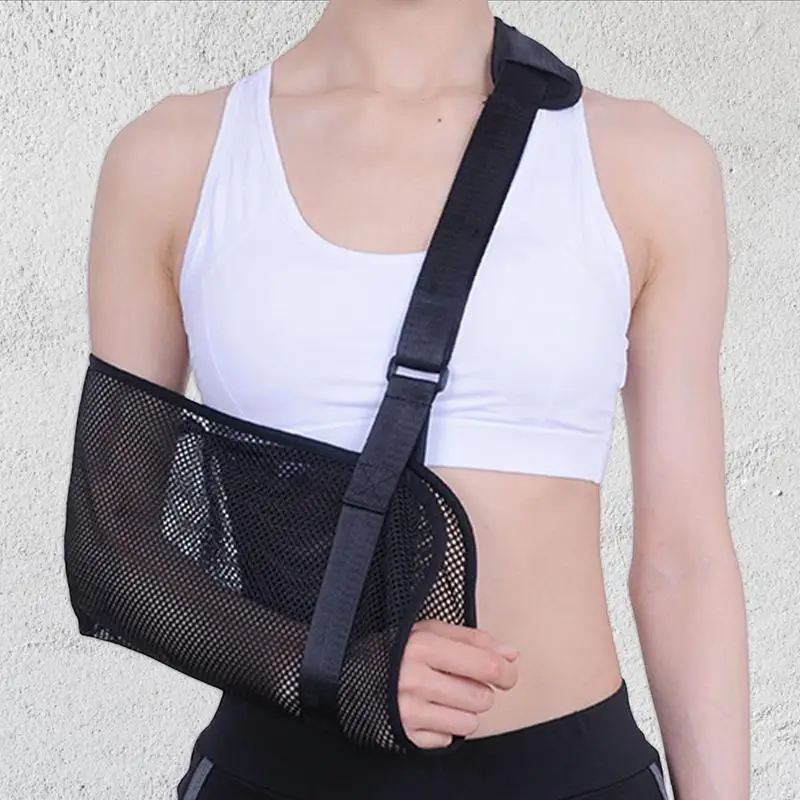 Breathable Arm Sling Adjustable Support Strap Lightweight Immobilizer For Injury Shoulder Elbow Wrist Rotators Cuff