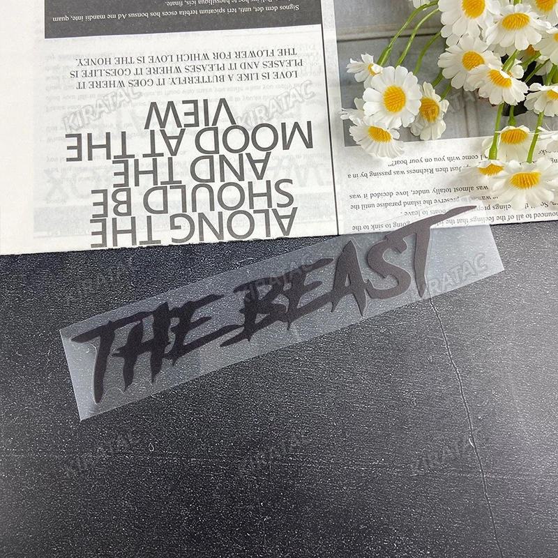 THE BEAST Motorradhelm-Aufkleber, wasserdicht, für Motorrad, Kraftstofftank, Kotflügel, Frontverkleidung, Elektroroller, Vinyl-Aufkleber