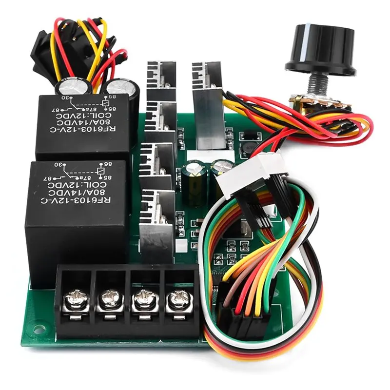 ABUG-DC Motor Speed Controller PWM Digital LED Display Adjustable Drive Module 10-55V DC Input MAX 60A 12V 24V 36V 48V