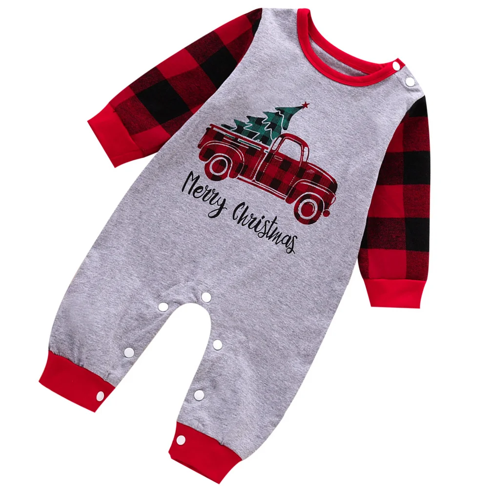 

1Pcs Christmas Baby Romper Cute Toddler Jumpsuit Premium Cotton Soft Breathable Xmas Infant Clothing Stylish Photo Props