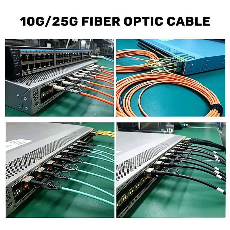 SFP 25Gb/10Gb Multimode Fiber Optic Cable 850nm 5M Cable LC SFP+10G-AOC Optical Cable F MikroTik H3C Huawei Fiber Optical Switch - view 6