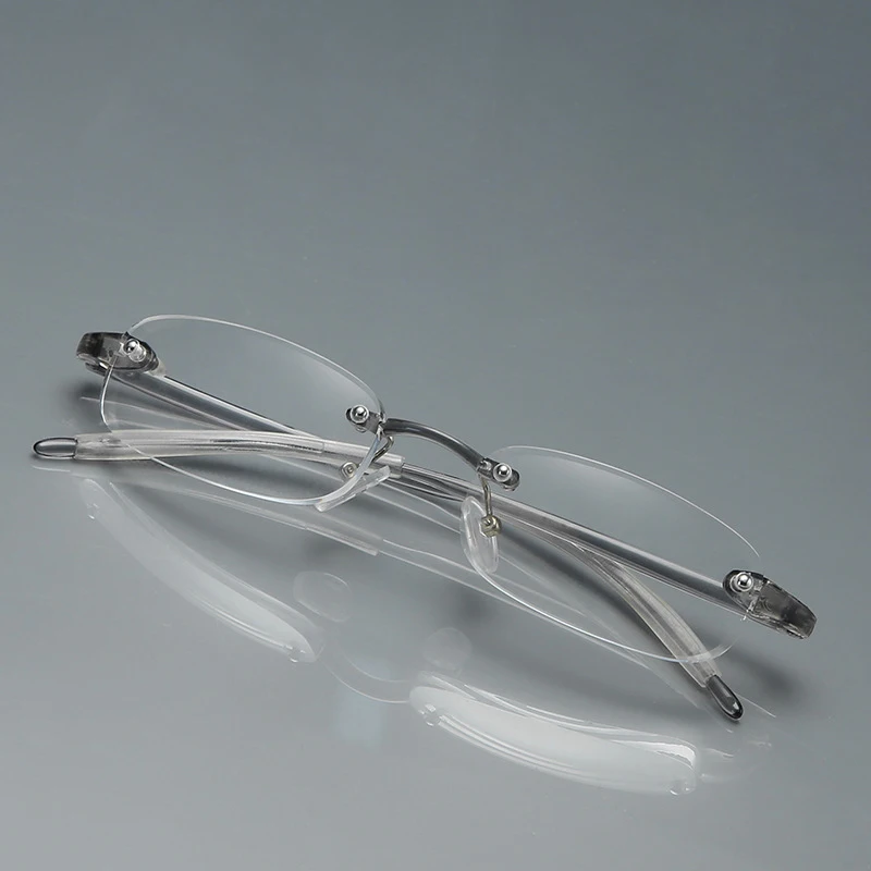

Unisex Reading Glasses Brand Rimless Presbyopia Eyeglasses for Women Men Resin Clear Lens Reading Eye Glasses +1.0~4.0 Gafas