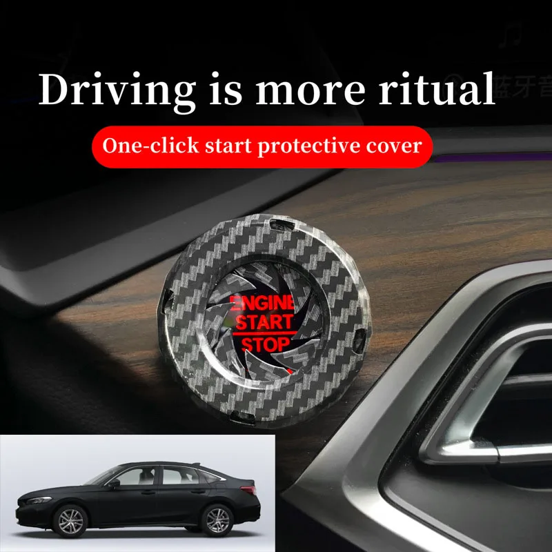 FOR HONDA Car one-button start decorative ring knob-type decorative cover ignition device switch hidden protective cover