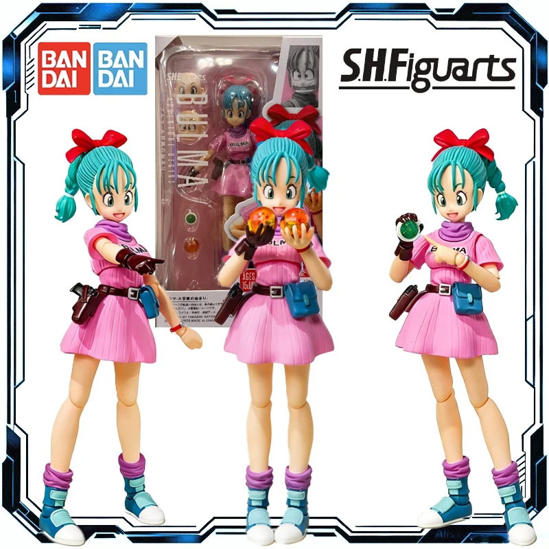 

Bandai Original S.H.Figuarts Dragon Ball Bulma The Great Adventure Begins Action Figure Toys for Boys Girls Kids Gift