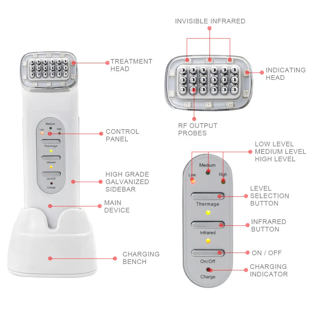 Gesichtsgerät zur Hautstraffung Anti-Falten-Entfernung Hautstraffung Anti-Aging Gesichts-Schönheitsgerät zur Straffung