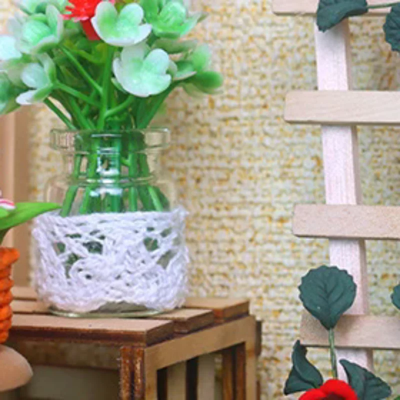 

1:12 Dollhouse Miniature Flower Stand Plants And Flowers Vine Furniture Home Model Decor Toy Doll House Accessories