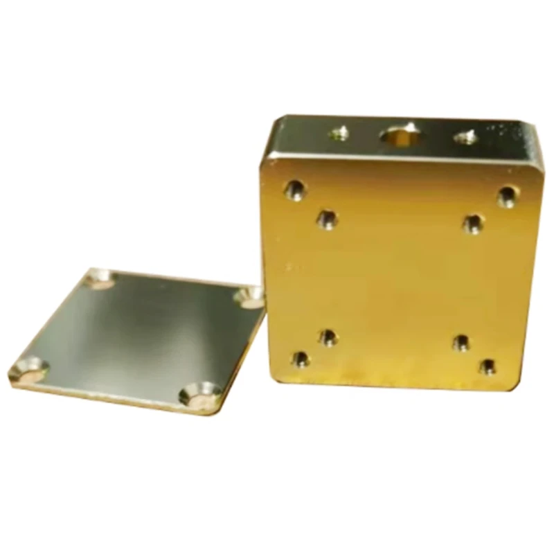 Aluminum Alloy Shell Shielded Enclosure 19X19X5.5Mm Golden Conductive Oxidation Multi-Functional Portable RF Box Easy Install