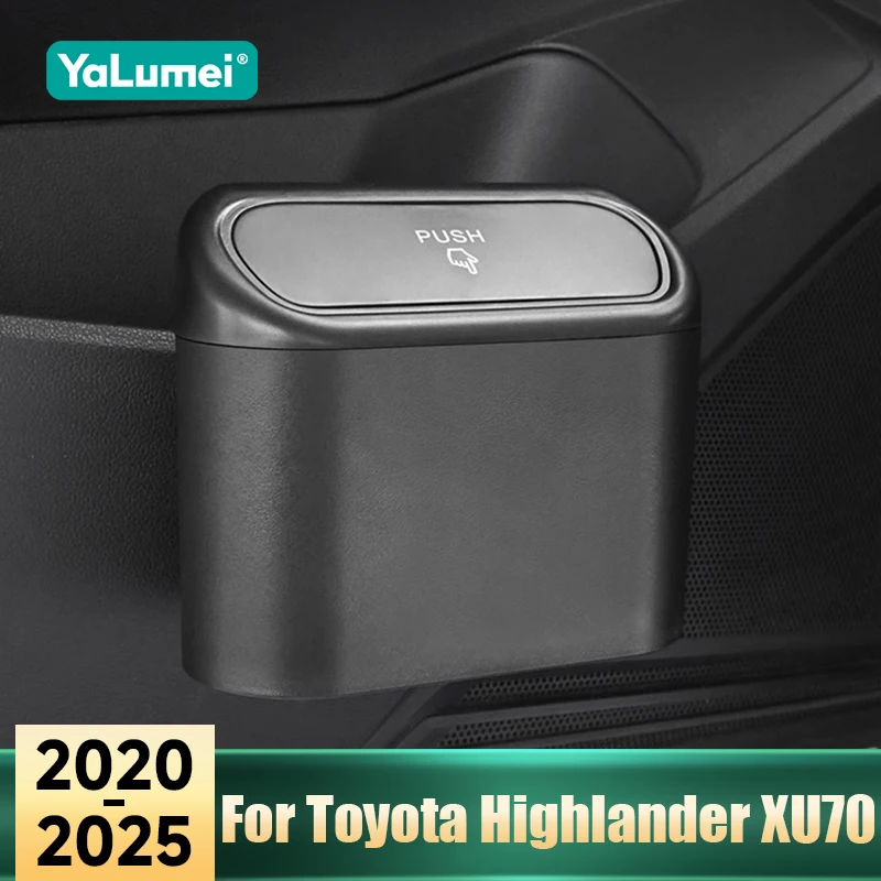 Für Toyota Highlander XU70 Kluger Hybrid 2020 2021 2022 2023 2024 2025 Kleine Auto Mülleimer Mit Deckel Auslaufsicher mini Zubehör