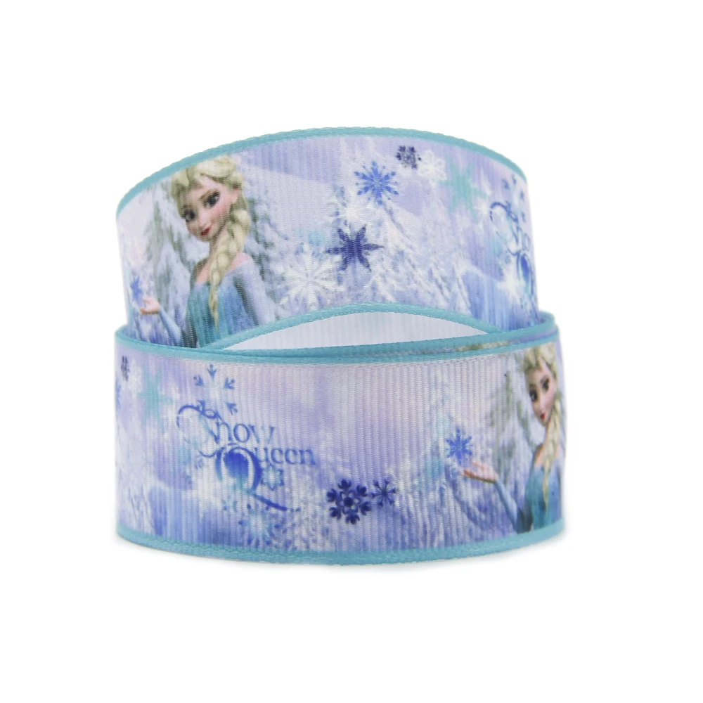 Disney 5 jardów wiele rozmiarów Aurora śpiąca królewna drukowana rypsowa wstążka na Hairbows DIY zapasy rzemieślnicze wstążki w stylu kreskówki