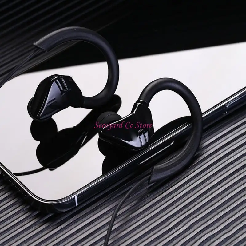 Auriculares deportivos N3UC con cable y micrófono envolventes para teléfonos móviles MP3/4