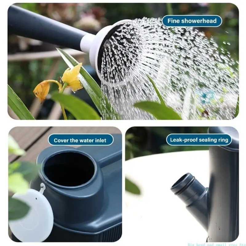 

581C Plastic Plant Watering Pot Removable Shower Head Long Reach Spout 10L