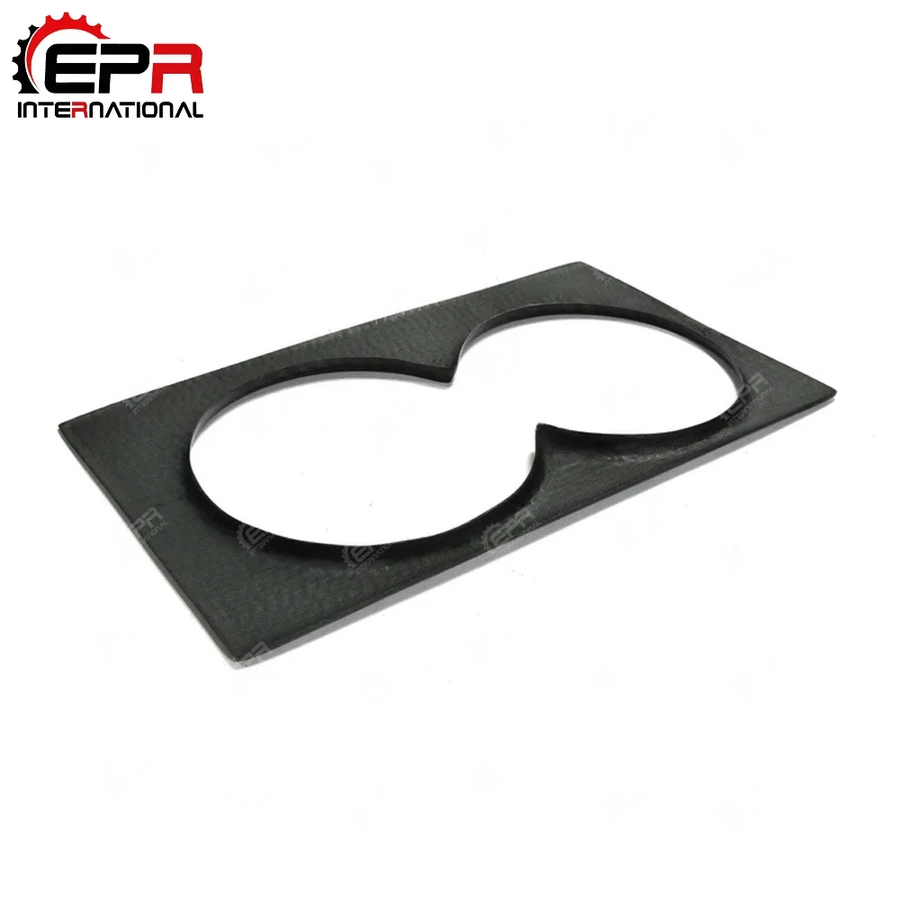 Car-styling For Nissan R35 GTR LHD Carbon Fiber Cup Holder Cover Glossy Finish GT-R Inner Drift Racing Trim Interior Accessories view 3