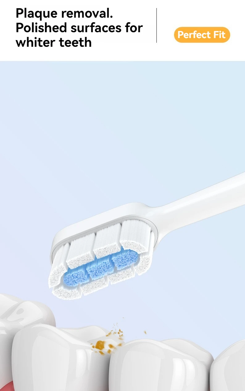 Kompatibel mit Xiao Elektrische Zahnbürstenköpfe T300/T500 Mjia DDYS01SKS/MES601/T700 Ersatz MES602/604 – Detail 4
