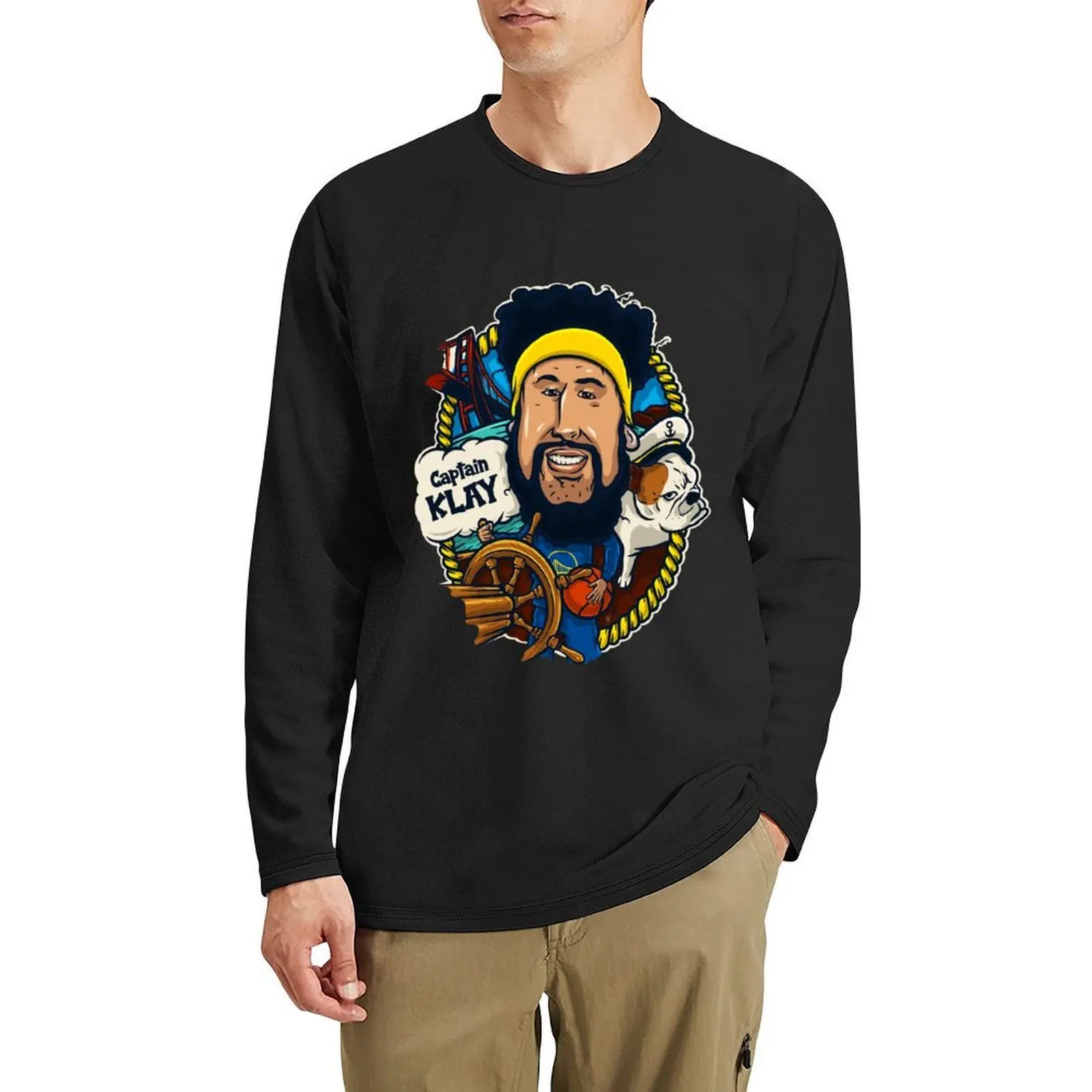 

Captain Klay Long T-Shirt t shirt man oversized t shirt man clothes sweat shirt mens t shirts casual stylish