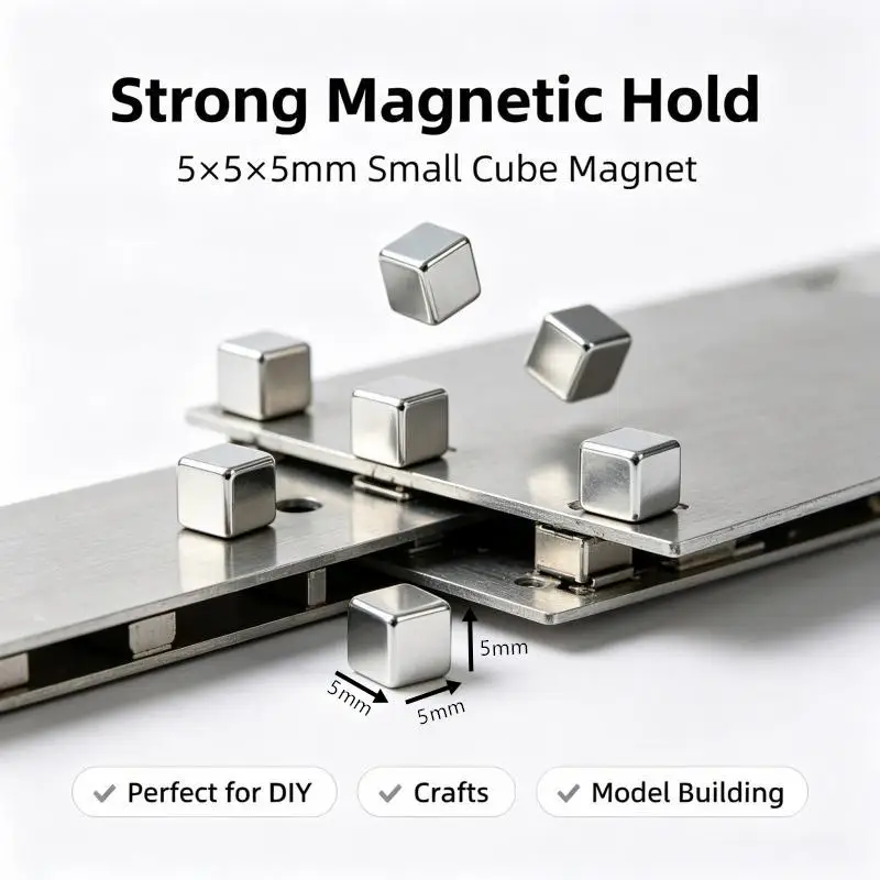 5x5x5mm N35 Small Square Block Neodymium Magnet NdFeB Rare Earth Strong Permanent Magnets For DIY Craft Industrial Office Projec