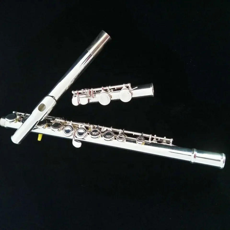 

flute closed holes16 17hole silver plated music instruments