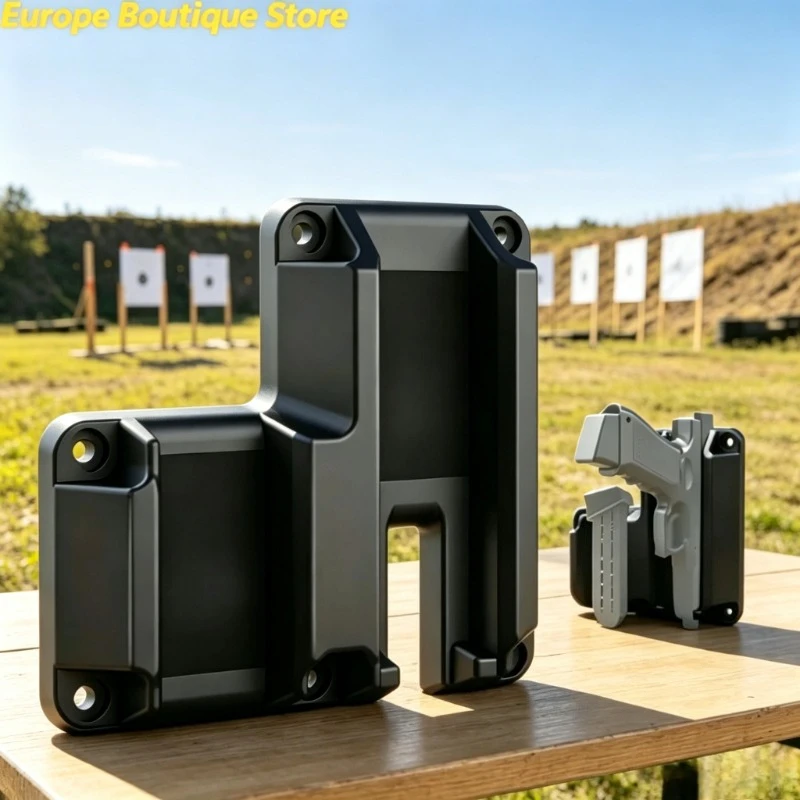

Universal Fit Pistol Magnetic Holder Tactical Gun Mount Support Wall Desk Car Handgun Stand for G17 19 43X Taurus