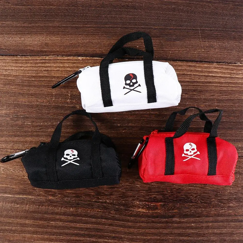 Skeleton Pattern Small Golf Storage Bag Zipper Lightweight Golf Ball Storage Pouch Portable Mini Mini Golf Ball Bag Golfer Gift