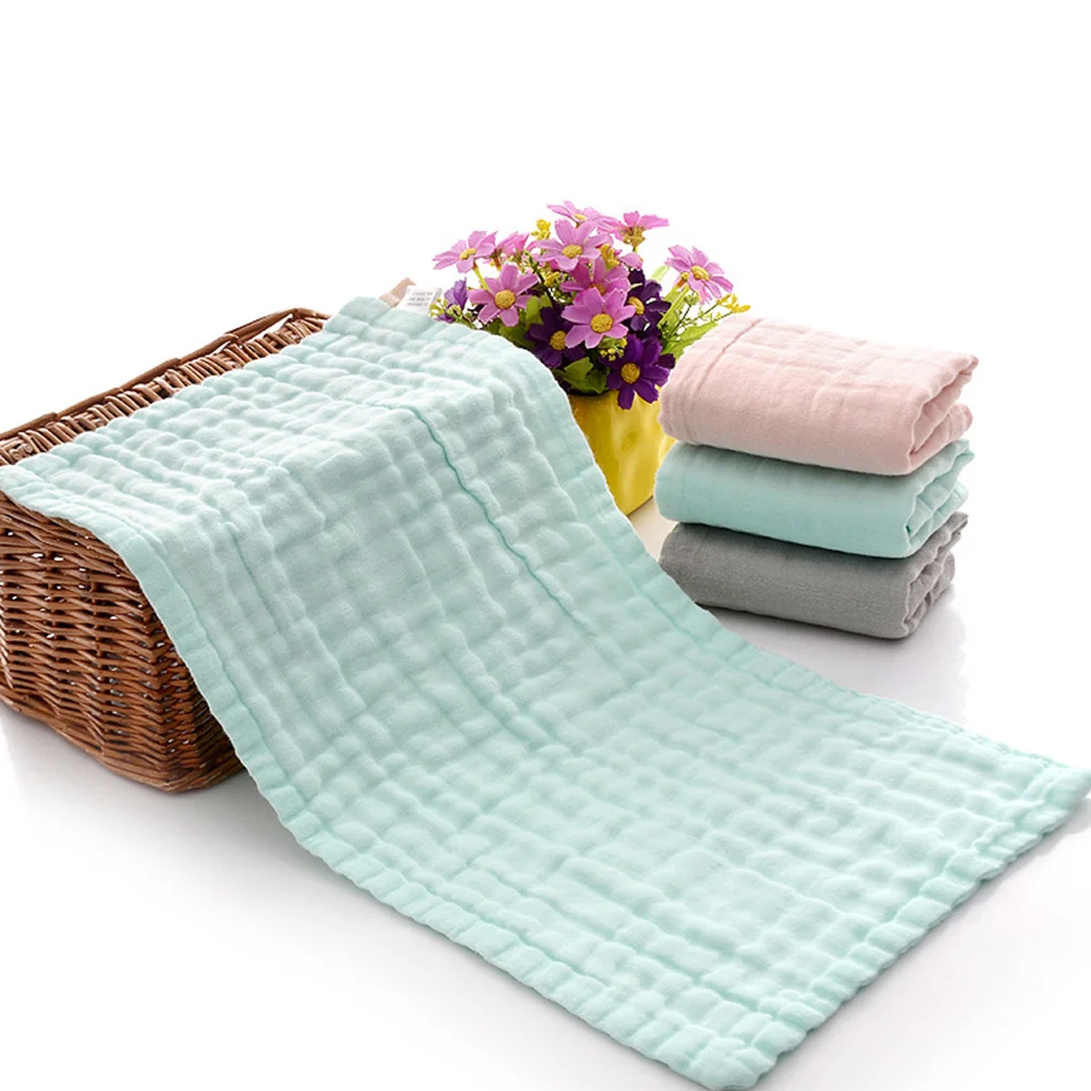 

Baby Drool Towel Pink Cotton Face Washing Saliva Absorption Soft Bib Kerchief Kids Supplies Face Washing Towel