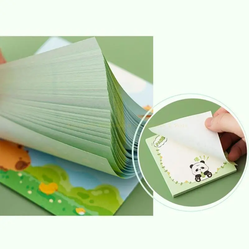 5pcs Cartoon Panda Sticky Note Memos Sticky Pad Sticky Memos Pad for Students