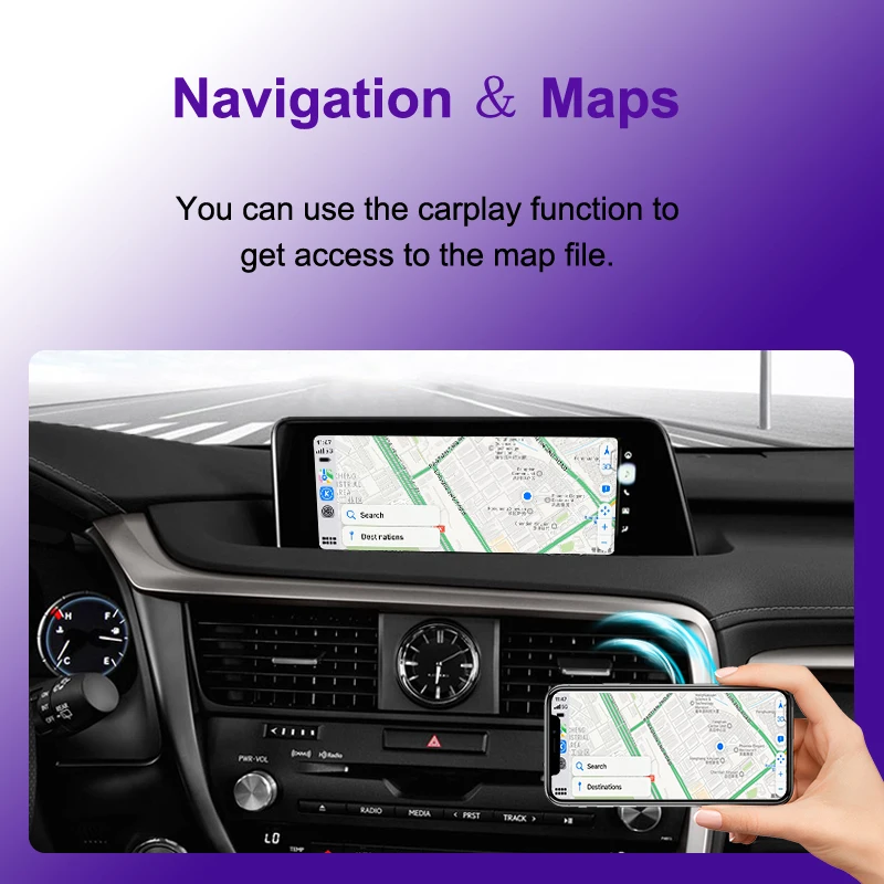 AUTOTOP Wireless CarPlay Android Auto für Lexus NX RX IS ES GS RC CT LS LX LC UX GX 2014-2019 – Detail 5